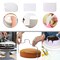 7 Pieces Cake Decorating Turntable,Cake Decorating Supplies with Decorating Comb/Icing Smoother(3pcs),2 Icing Spatula with Sided & Angled … (White)